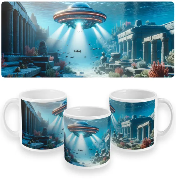 Deep Sea Discovery - UFO Underwater Exploration Mug