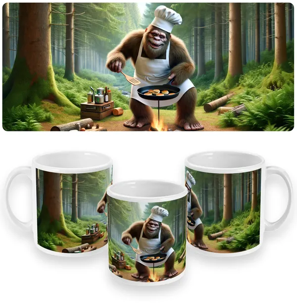 Chef Bigfoot Campfire Cooking Mug