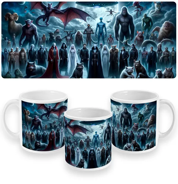 Mythical Ensemble - A Fantastical Creature Odyssey Mug