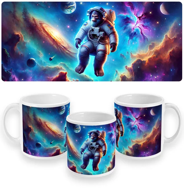 Bigfoot in Space - Astronaut Adventure Mug